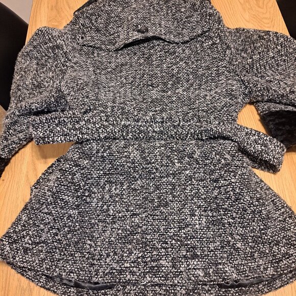 Women's LUII Black and White Jacket with Bell Sleeves - Picture 4 of 6